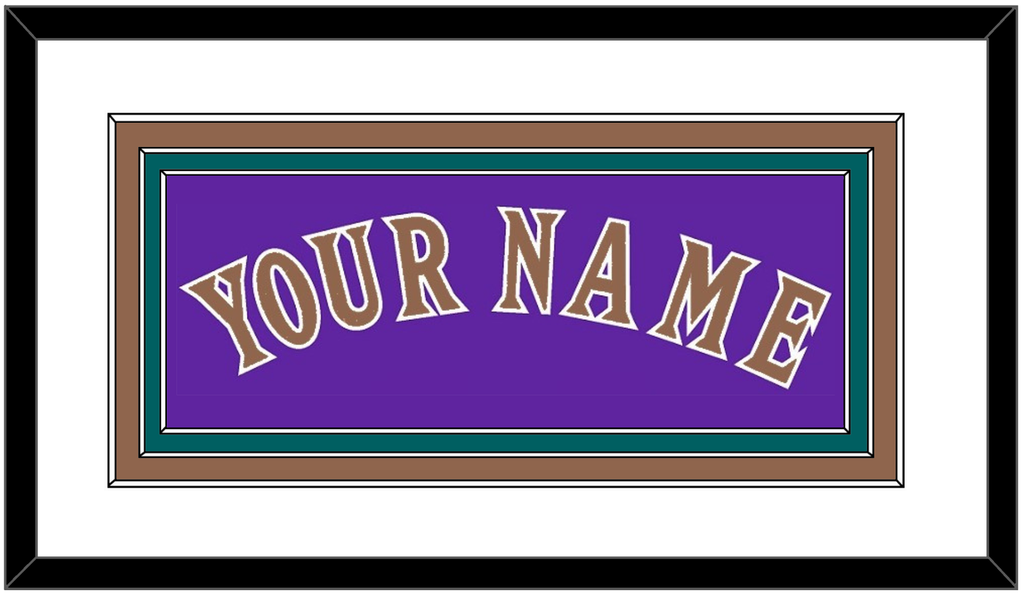 Arizona Name - Alternate Purple (1998-2002) - Premier Tier 1