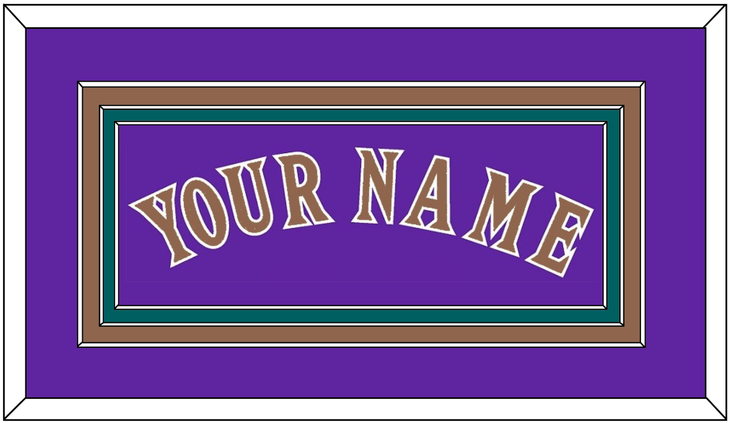 Arizona Name - Alternate Purple (1998-2002) - Premier Tier 2