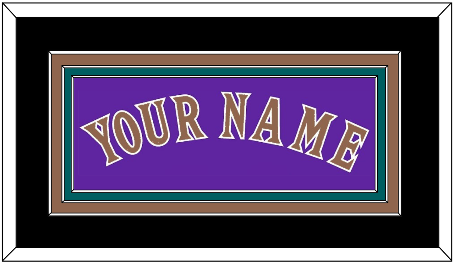 Arizona Name - Alternate Purple (1998-2002) - Premier Tier 3