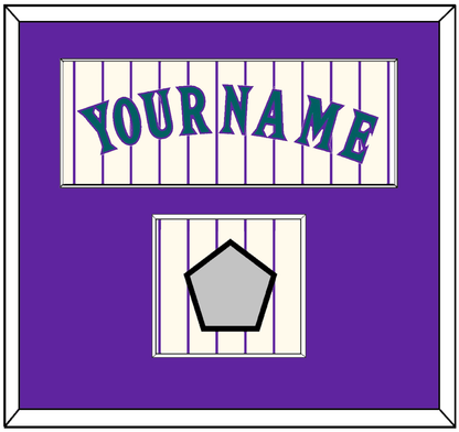 Arizona Name & World Series Patch - Home Off-White Pinstripes (2001-2006) - Essential Tier 1