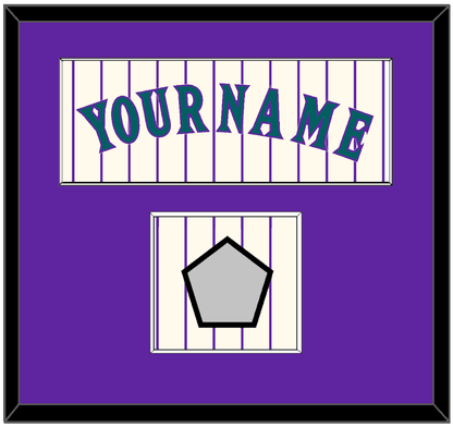 Arizona Name & World Series Patch - Home Off-White Pinstripes (2001-2006) - Essential Tier 1