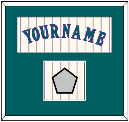 Arizona Name & World Series Patch - Home Off-White Pinstripes (2001-2006) - Essential Tier 2