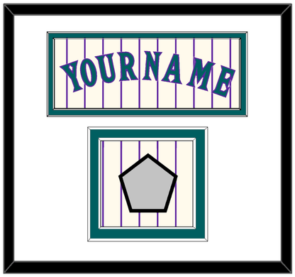 Arizona Name & World Series Patch - Home Off-White Pinstripes (2001-2006) - Signature Tier 2