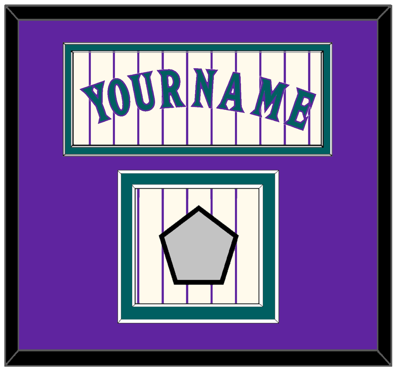 Arizona Name & World Series Patch - Home Off-White Pinstripes (2001-2006) - Signature Tier 3