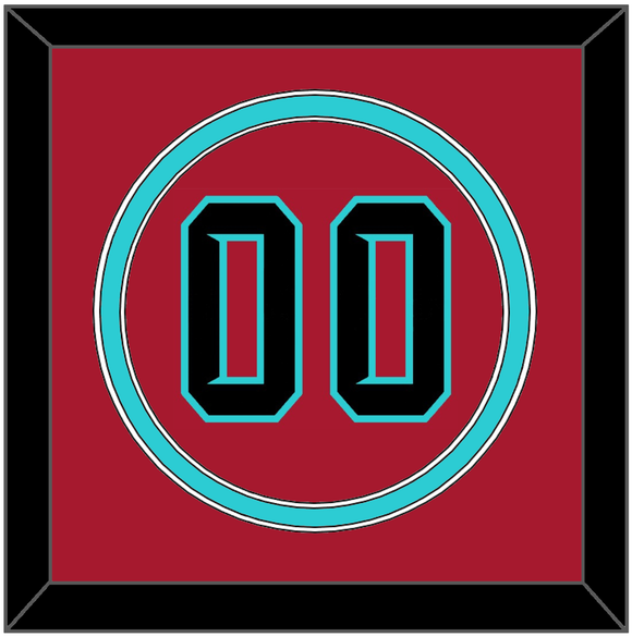 Arizona Number - Alternate Red - Double Mat 2