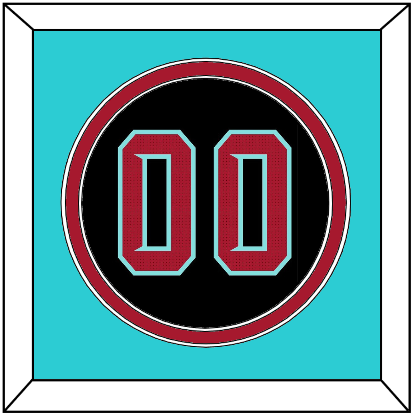 Arizona Number - Alternate Black - Signature Tier 4