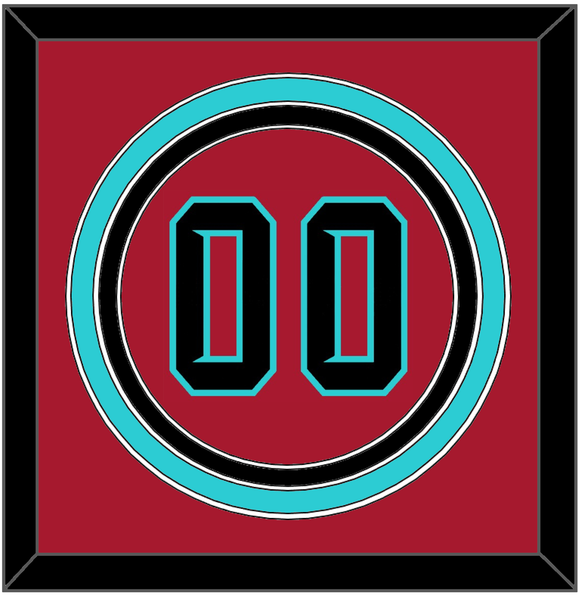 Arizona Number - Alternate Red - Triple Mat 2