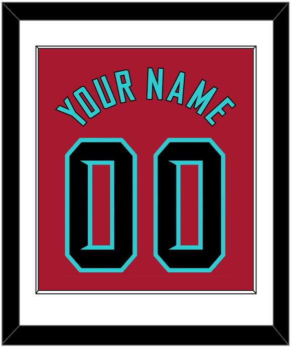Arizona Name & Number - Alternate Red - Single Mat 1