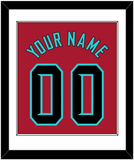 Arizona Name & Number - Alternate Red - Single Mat 1