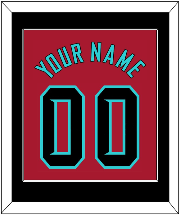 Arizona Name & Number - Alternate Red - Single Mat 3