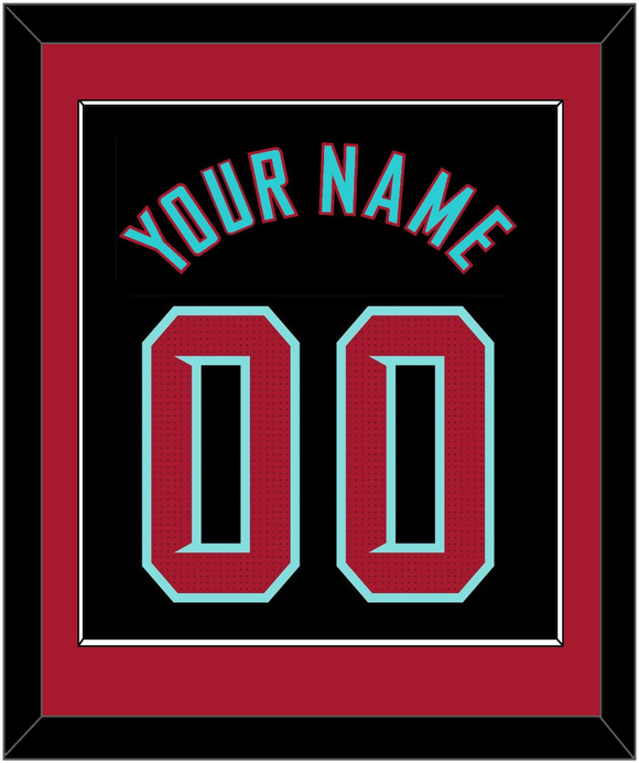 Arizona Name & Number - Alternate Black - Single Mat 2