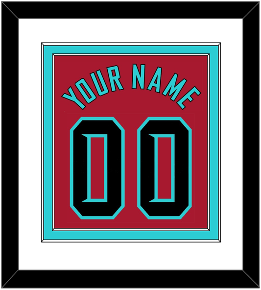 Arizona Name & Number - Alternate Red - Signature Tier 1