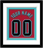 Arizona Name & Number - Alternate Red - Double Mat 1