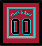 Arizona Name & Number - Alternate Red - Double Mat 2