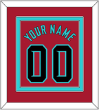 Arizona Name & Number - Alternate Red - Double Mat 2