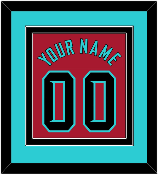 Arizona Name & Number - Alternate Red - Signature Tier 3