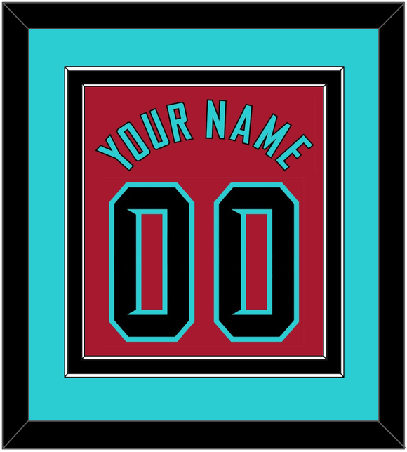 Arizona Name & Number - Alternate Red - Double Mat 3