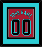Arizona Name & Number - Alternate Red - Double Mat 3