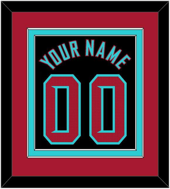 Arizona Name & Number - Alternate Black - Double Mat 3