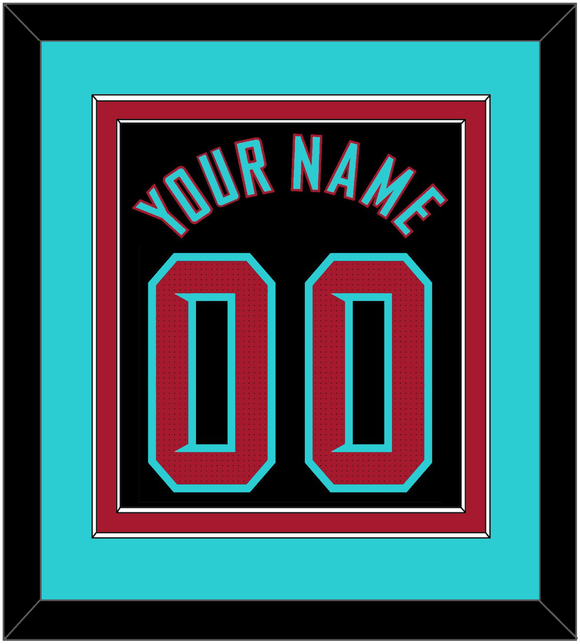 Arizona Name & Number - Alternate Black - Double Mat 4