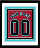 Arizona Name & Number - Alternate Red - Triple Mat 1