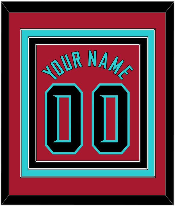 Arizona Name & Number - Alternate Red - Triple Mat 2