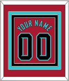 Arizona Name & Number - Alternate Red - Triple Mat 2