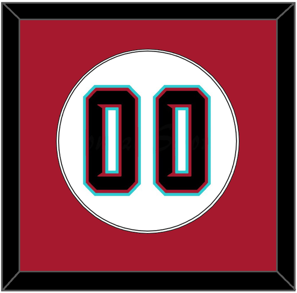 Arizona Number - Alternate Home White (2020-2023) - Single Mat 2