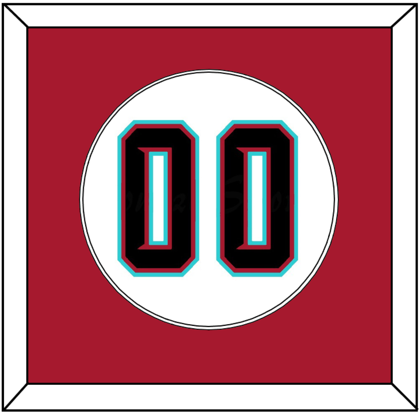 Arizona Number - Alternate Home White (2020-2023) - Essential Tier 2