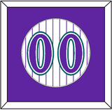Arizona Number - Alternate Home White Pinstripes (1998-2006) - Single Mat 1