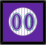 Arizona Number - Alternate Home White Pinstripes (1998-2006) - Single Mat 1