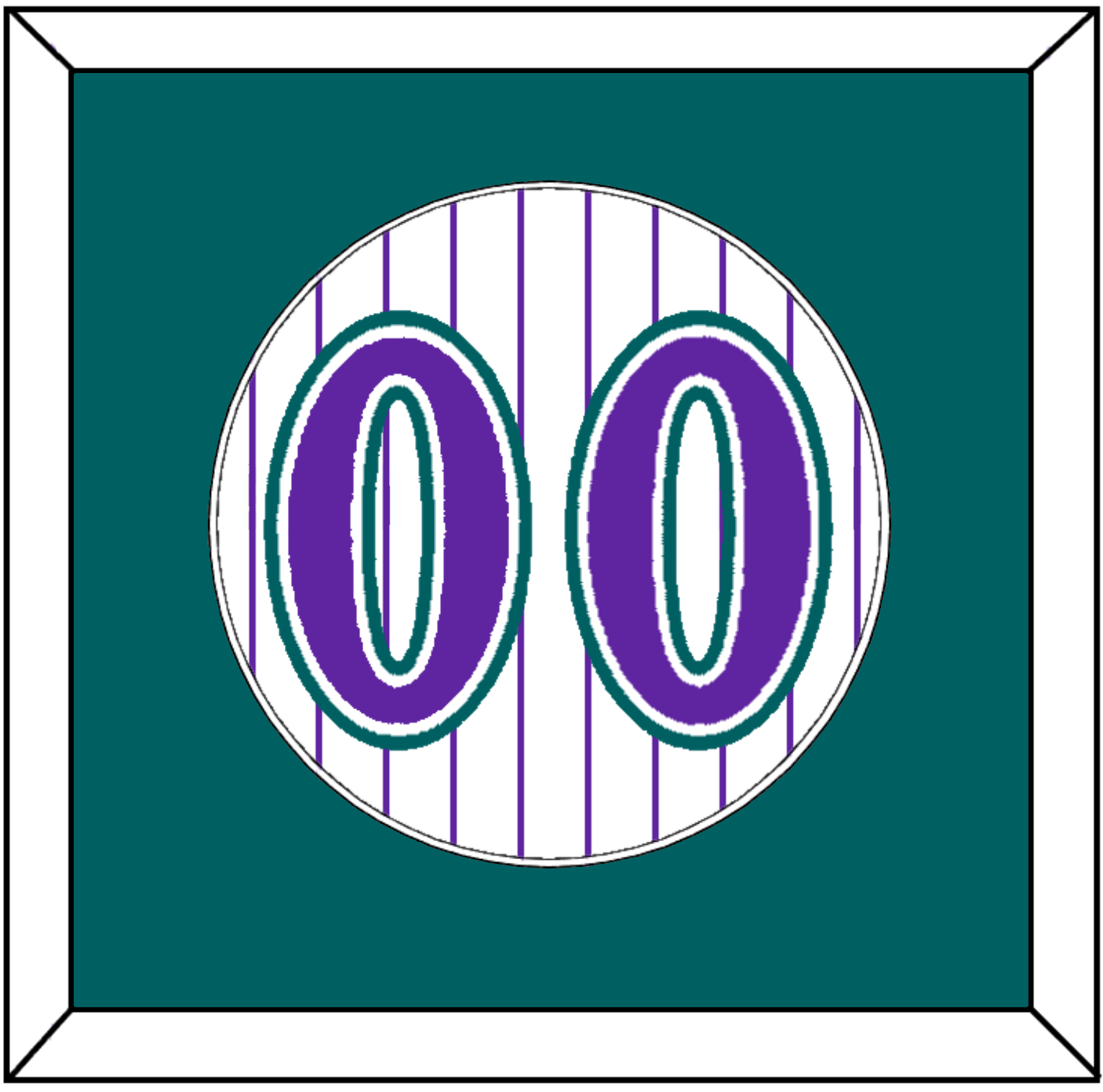 Arizona Number - Alternate Home White Pinstripes (1998-2006) - Essential Tier 2