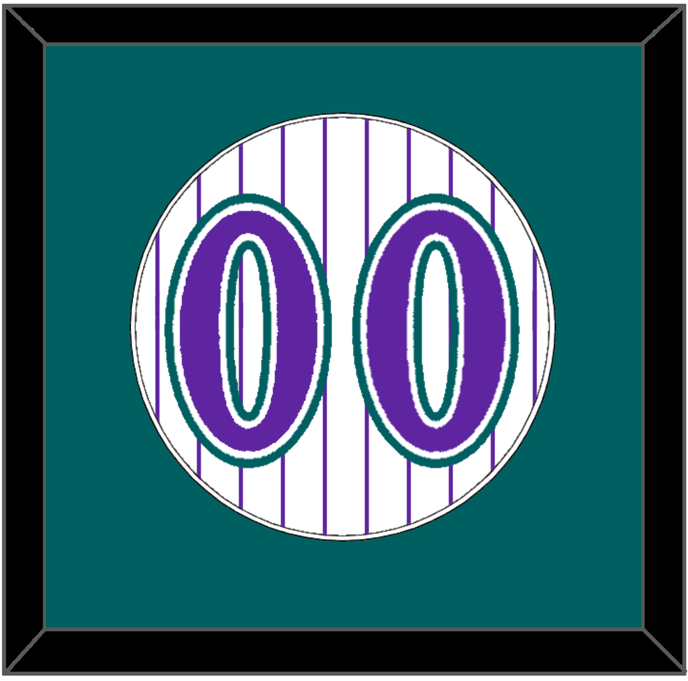 Arizona Number - Alternate Home White Pinstripes (1998-2006) - Essential Tier 2