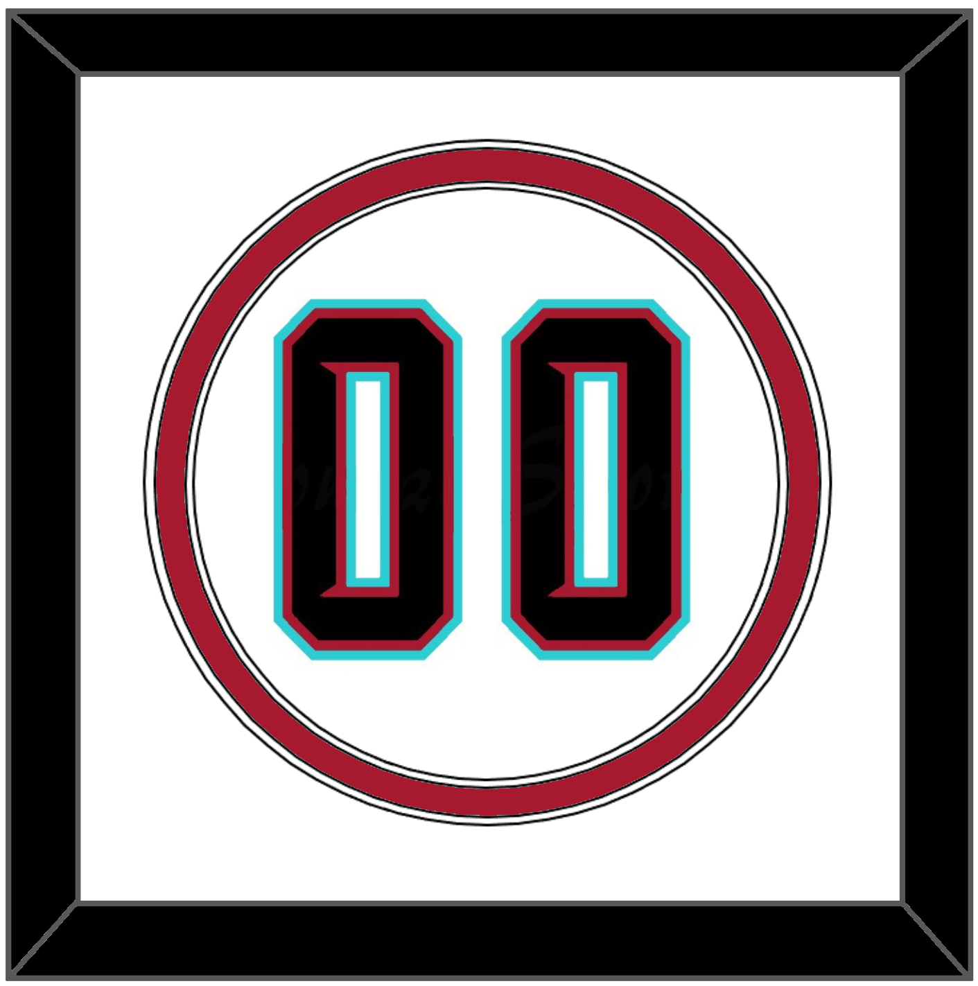 Arizona Number - Alternate Home White (2020-2023) - Signature Tier 1