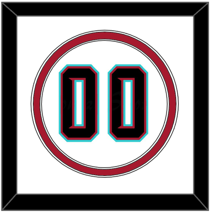 Arizona Number - Alternate Home White (2020-2023) - Signature Tier 1