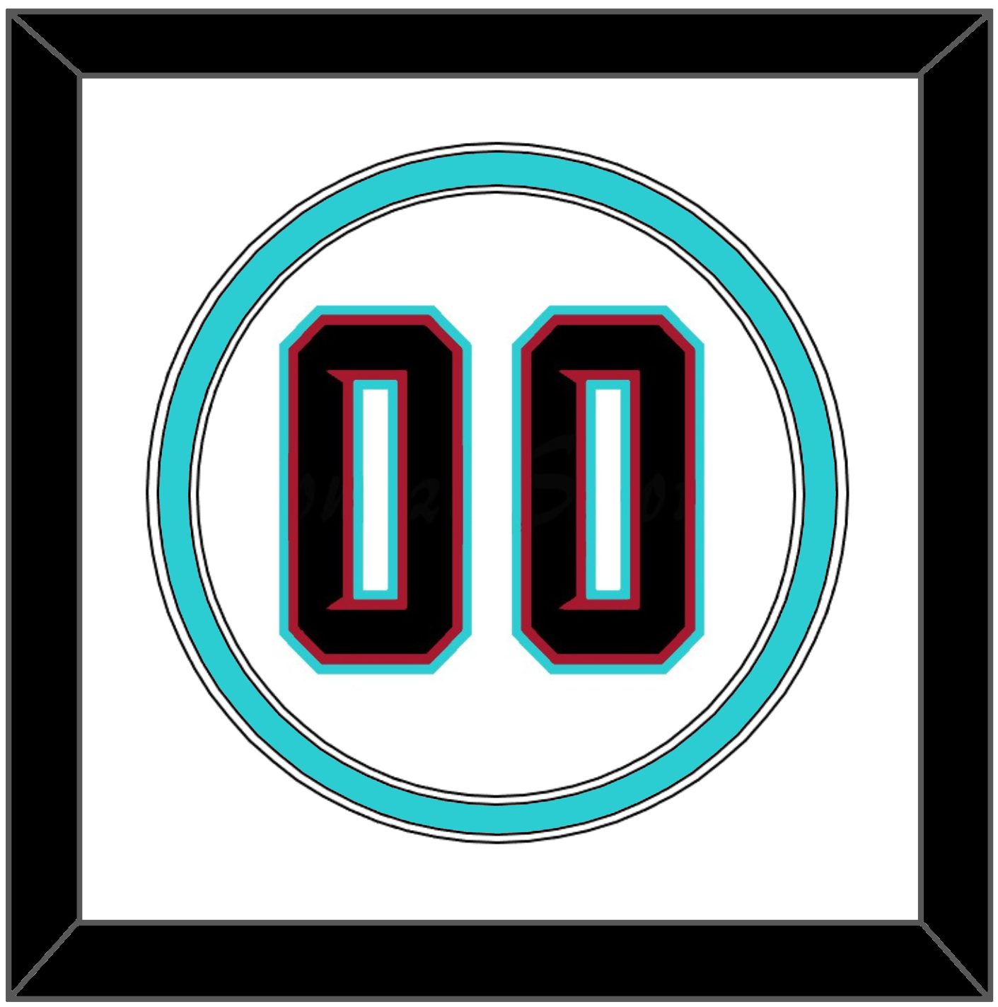 Arizona Number - Alternate Home White (2020-2023) - Signature Tier 2