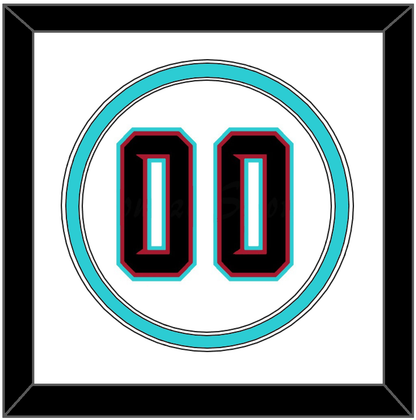 Arizona Number - Alternate Home White (2020-2023) - Signature Tier 2