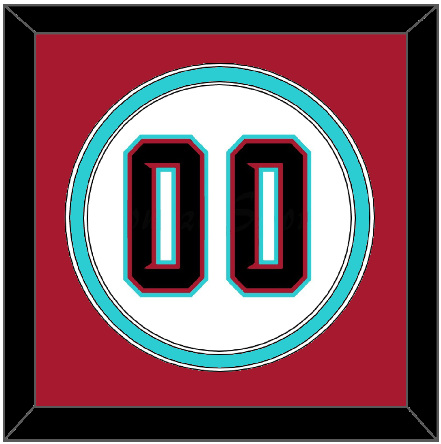 Arizona Number - Alternate Home White (2020-2023) - Signature Tier 3