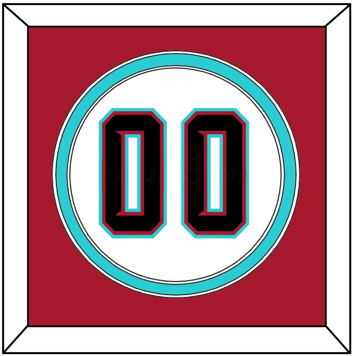 Arizona Number - Alternate Home White (2020-2023) - Signature Tier 3