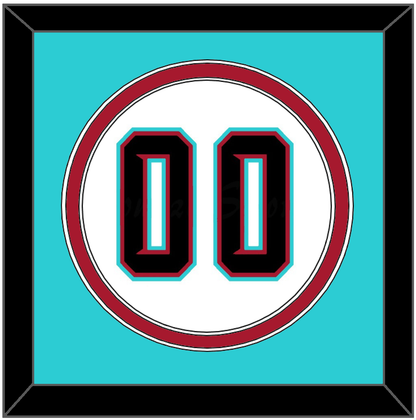 Arizona Number - Alternate Home White (2020-2023) - Signature Tier 4
