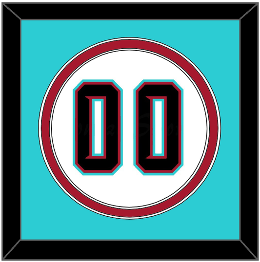 Arizona Number - Alternate Home White (2020-2023) - Signature Tier 4