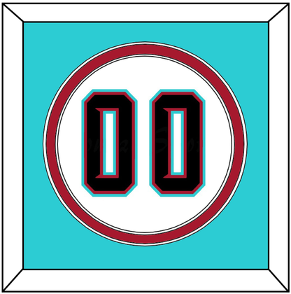 Arizona Number - Alternate Home White (2020-2023) - Signature Tier 4