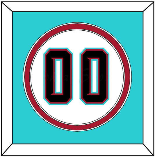 Arizona Number - Alternate Home White (2020-2023) - Signature Tier 4