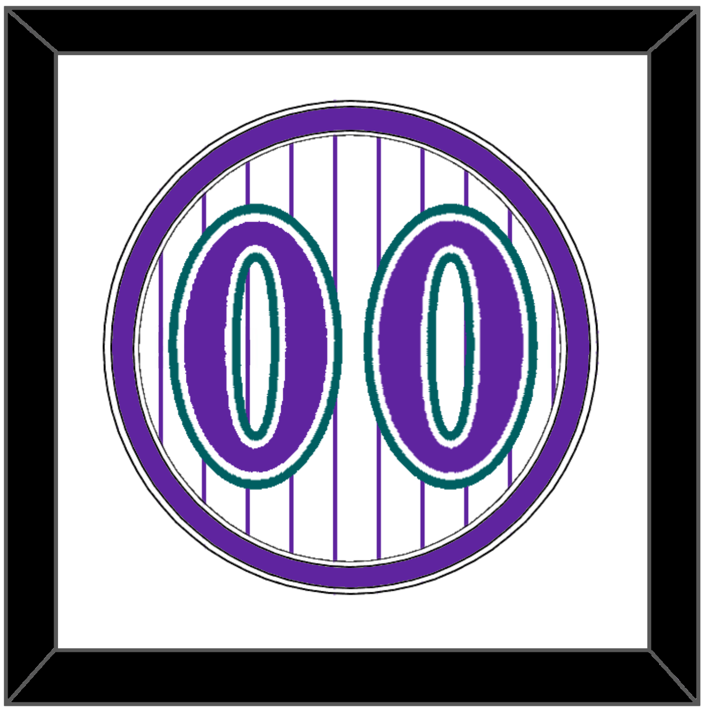 Arizona Number - Alternate Home White Pinstripes (1998-2006) - Signature Tier 1