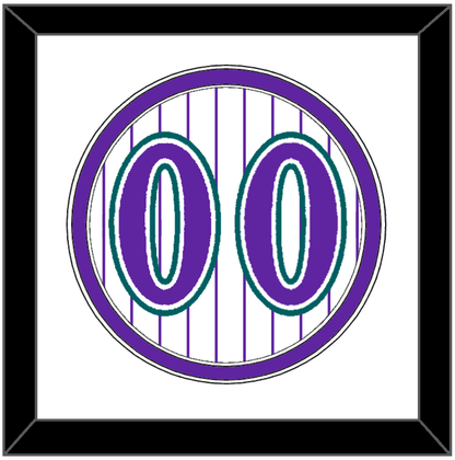 Arizona Number - Alternate Home White Pinstripes (1998-2006) - Signature Tier 1