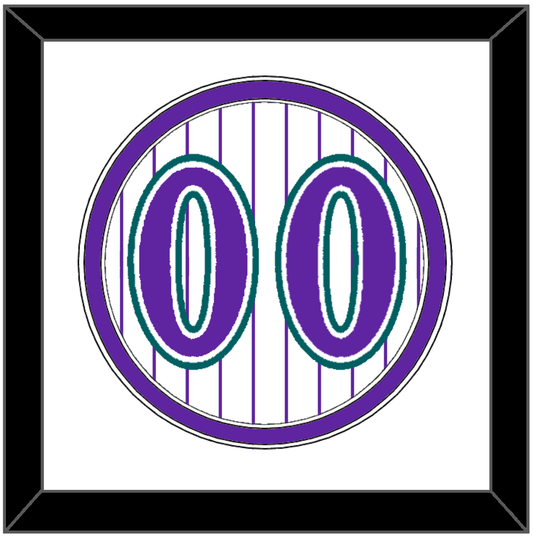 Arizona Number - Alternate Home White Pinstripes (1998-2006) - Signature Tier 1