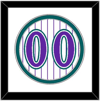 Arizona Number - Alternate Home White Pinstripes (1998-2006) - Signature Tier 2