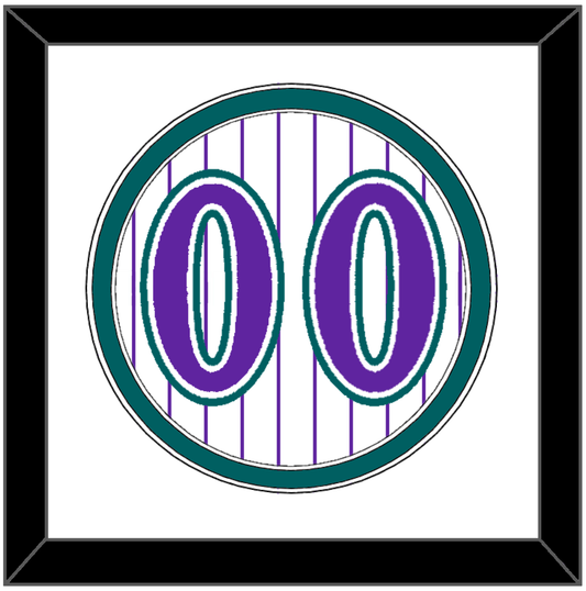 Arizona Number - Alternate Home White Pinstripes (1998-2006) - Signature Tier 2