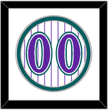 Arizona Number - Alternate Home White Pinstripes (1998-2006) - Double Mat 2