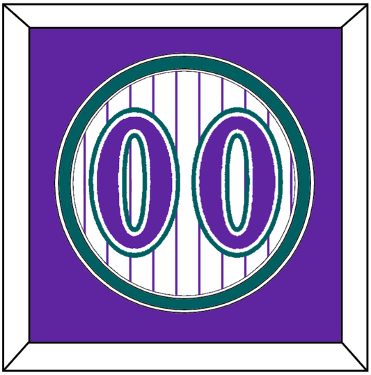 Arizona Number - Alternate Home White Pinstripes (1998-2006) - Signature Tier 3